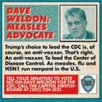 Dave Weldon - Anti-vaxxer
