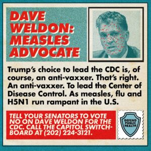 Dave Weldon - Anti-vaxxer
