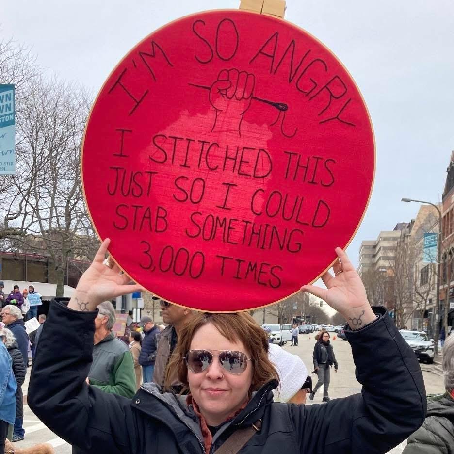 I'm so angry I stitched this just so I could stab something 3000 times